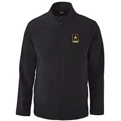 VetFriends.com US Army Jacket Officially Licensed Soft-shell With Embroidered Army Star Logo