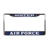 Air Force Pilot Metal License Plate Frame Licensed Military Apparel Patriotic Products Gifts For Veterans Families And Retired VetFriends.com