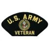US Army Veteran Crest Patch Licensed Military Apparel Patriotic Products Gifts For Veterans Families And Retired VetFriends.com