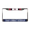 Afghanistan/OEF Air Force Combat Veteran Metal License Plate Frame Licensed Military Apparel Patriotic Products Gifts For Veterans Families And Retired VetFriends.com