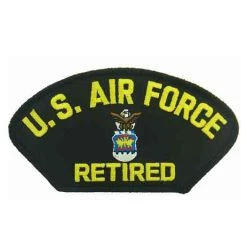 U.S. Air Force Retired Patch Licensed Military Apparel Patriotic Products Gifts For Veterans Families And Retired VetFriends.com