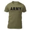 VetFriends.com US Army T-Shirt Olive Drab With Black Text Officially Licensed