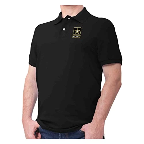 VetFriends.com US Army Polo Shirt Embroidered Short Sleeve Three Button Polo Shirt 2 VetFriends.com US Army Polo Shirt Embroidered Short Sleeve Three Button Polo Shirt - Image 2
