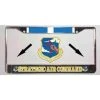 Air Force Strategic Air Command With Korea Ribbon Metal License Plate Frame Licensed Military Apparel Patriotic Products Gifts For Veterans Families And Retired VetFriends.com