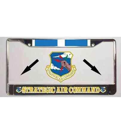 Air Force Strategic Air Command With Korea Ribbon Metal License Plate Frame Licensed Military Apparel Patriotic Products Gifts For Veterans Families And Retired VetFriends.com 1 Air Force Strategic Air Command With Korea Ribbon Metal License Plate Frame Licensed Military Apparel Patriotic Products Gifts For Veterans Families And Retired VetFriends.com