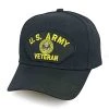 VetFriends.com US Army Official Licensed Premium Quality Veteran Hat With Embroidered Eagle Crest Patch| Army Vet Gift Military Army Baseball Cap