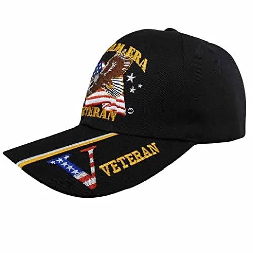 Vietnam Era Veteran Patriotic Baseball Hat With Bald Eagle, American Flag & Veteran On Bill Multi 3 Vietnam Era Veteran Patriotic Baseball Hat With Bald Eagle, American Flag & Veteran On Bill Multi - Image 3