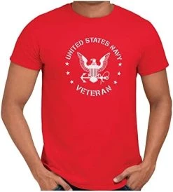 VetFriends.com US Navy Veteran Graphic T-Shirt Short Sleeve T With Eagle Emblem -Bruce Store 412XeNL1hpL. AC
