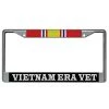 Vietnam Era Veteran National Defense Ribbon Metal License Plate Frame (Chrome)