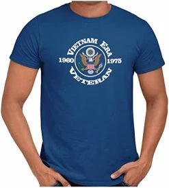 Vietnam Era Veteran 1960-1975 Eagle Emblem Short Sleeve T-Shirt -Bruce Store 415OiGW8zuL. AC