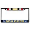 Navy Seabees Iraq Ribbon License Plate Frame (Black)