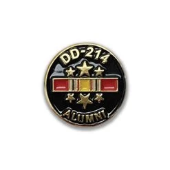 VetFriends.com DD214 Alumni Lapel Pin Hat Decal Gift Set For Veterans (3 Piece Set) -Bruce Store 4168DW1PBVL