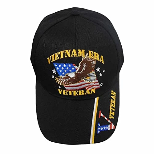Vietnam Era Veteran Patriotic Baseball Hat With Bald Eagle, American Flag & Veteran On Bill Multi 4 Vietnam Era Veteran Patriotic Baseball Hat With Bald Eagle, American Flag & Veteran On Bill Multi - Image 4