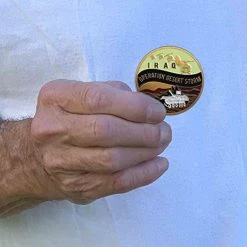 Operation Desert Storm Challenge Coin Licensed Military Apparel Patriotic Products Gifts For Veterans Families And Retired VetFriends.com -Bruce Store 4181xxovuML