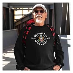 Vietnam Era Veteran Crewneck Sweatshirt - 1960-1975 With Eagle Insignia 7 Vietnam Era Veteran Crewneck Sweatshirt - 1960-1975 With Eagle Insignia -Bruce Store 419ASUzQ4zL
