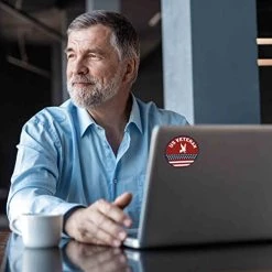 US Veteran Red, White, And BlueCircle Decal Sticker With Bald Eagle And American Flag Graphic Quantity Of (2) -Bruce Store 41AH0UJPthL