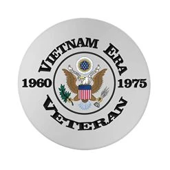 Vietnam Era Veteran With Eagle Sandstone Coaster Licensed Military Apparel Patriotic Products Gifts For Veterans Families And Retired VetFriends.com