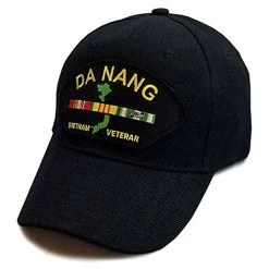 Vietnam Veteran Hat With Ribbon Da Nang Special Edition Black