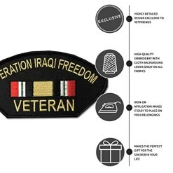 Operation Iraqi Freedom Patch With Ribbon OIF Persian Gulf War Military Patriotic VetFriends.com -Bruce Store 41FIhhtpZYL