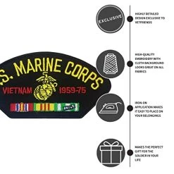 US Marine Corps Vietnam Veteran Patch Licensed Military Apparel Patriotic Products Gifts For Veterans Families And Retired VetFriends.com -Bruce Store 41GmJ852nnL