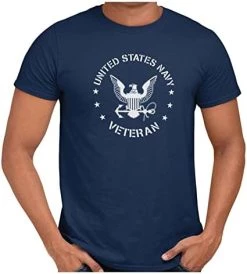 VetFriends.com US Navy Veteran Graphic T-Shirt Short Sleeve T With Eagle Emblem -Bruce Store 41HwNWsNjWL. AC