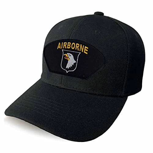 VetFriends.com 101st Airborne Division Hat Screaming Eagle Black Cap Adjustable 1 VetFriends.com 101st Airborne Division Hat Screaming Eagle Black Cap Adjustable
