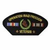 Operation Iraqi Freedom Patch With Service Ribbons Licensed Military Apparel Patriotic Products Gifts For Veterans Families And Retired VetFriends.com