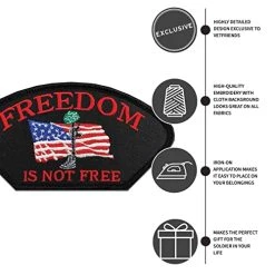Freedom Is Not Free Patch Licensed Military Apparel Patriotic Products Gifts For Veterans Families And Retired VetFriends.com -Bruce Store 41KpDBlz2KL