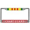 Coast Guard Vietnam Veteran Metal License Plate Frame Licensed Military Apparel Patriotic Products Gifts For Veterans Families And Retired VetFriends.com