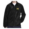 VetFriends.com Vietnam Veteran Fleece Embroidered Jacket For Men Black Full-zip With Pockets