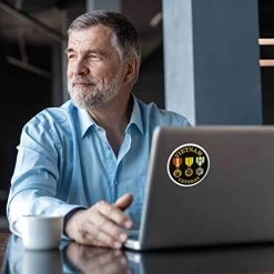 Vietnam Veteran 3 Medals Circle Decal/Bumper Sticker Quantity Of (2) -Bruce Store 41OMm0R3o0L