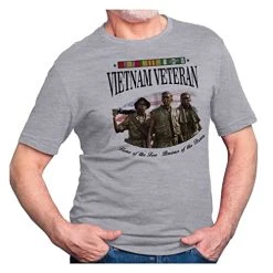 VetFriends.com Vietnam Veteran T-Shirt Home Of The Free Because Of The Brave Service Ribbon Three Soldiers Statue