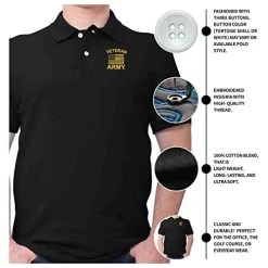 Officially Licensed US Army Collared Veteran Flag Polo Shirt | US Military Infantry Armor Licensed Shirt For Men And Women -Bruce Store 41Pi61D0Z8L 8