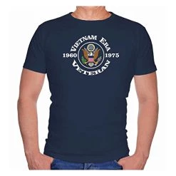 Vietnam Era Veteran 1960-1975 Eagle Emblem Short Sleeve T-Shirt -Bruce Store 41RJGaYQkAL