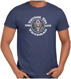 Vietnam Era Veteran 1960-1975 Eagle Emblem Short Sleeve T-Shirt -Bruce Store 41U6AbI6QCL. AC