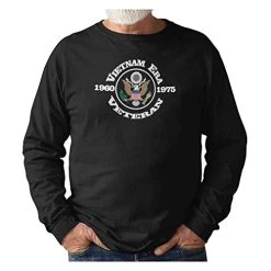 VetFriends.com Vietnam Era Veteran Shirt Long Sleeve Black