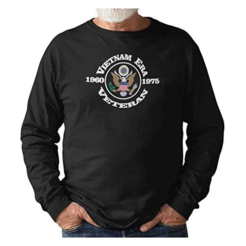 VetFriends.com Vietnam Era Veteran Shirt Long Sleeve Black 1 VetFriends.com Vietnam Era Veteran Shirt Long Sleeve Black
