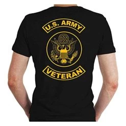 US Army Veteran T-Shirt With Eagle Emblem Graphic -Bruce Store 41ciIncN5mL
