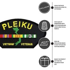 Vietnam Veteran W/Ribbon: Pleiku Station Patch Licensed Military Apparel Patriotic Products Gifts For Veterans Families And Retired VetFriends.com 11 Vietnam Veteran W/Ribbon: Pleiku Station Patch Licensed Military Apparel Patriotic Products Gifts For Veterans Families And Retired VetFriends.com -Bruce Store 41ctfAOMCXL