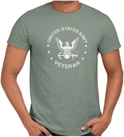 VetFriends.com US Navy Veteran Graphic T-Shirt Short Sleeve T With Eagle Emblem -Bruce Store 41dQKxoEmGL. AC