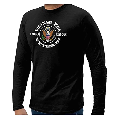 VetFriends.com Vietnam Era Veteran Shirt Long Sleeve Black 2 VetFriends.com Vietnam Era Veteran Shirt Long Sleeve Black - Image 2