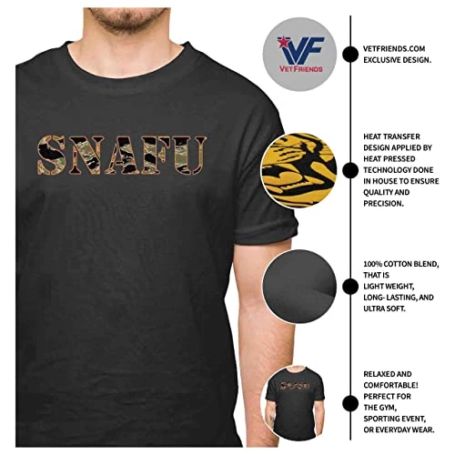 VetFriends.com Snafu Graphic T-Shirt Humorous Military Novelty Lingo 4 VetFriends.com Snafu Graphic T-Shirt Humorous Military Novelty Lingo - Image 4