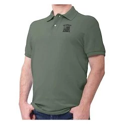 Officially Licensed US Army Collared Veteran Flag Polo Shirt | US Military Infantry Armor Licensed Shirt For Men And Women