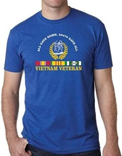 VetFriends.com Vietnam Veteran T Shirt All Gave Some 58,479 Gave All With Three Soldiers Statue & Service Ribbon -Bruce Store 41h4G9PZvVL. AC 1