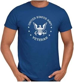 VetFriends.com US Navy Veteran Graphic T-Shirt Short Sleeve T With Eagle Emblem -Bruce Store 41mE7MGxNZL. AC
