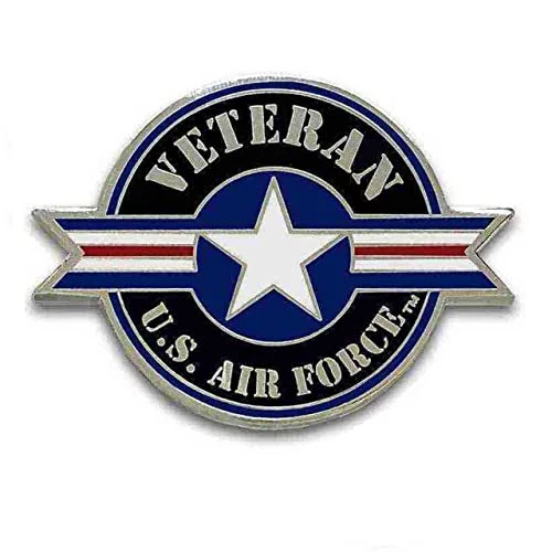 US Air Force Veteran/USAF Roundel Hat/Lapel Pin - Officially Licensed 1 US Air Force Veteran/USAF Roundel Hat/Lapel Pin - Officially Licensed