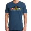 VetFriends.com Vietnam Memorial Brothers Forever Short Sleeve T-Shirt With Service Ribbon And Three Soldiers Statue