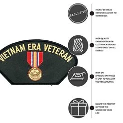 Vietnam Era Veteran Patch Licensed Military Apparel Patriotic Products Gifts For Veterans Families And Retired VetFriends.com -Bruce Store 41xImpUJw4L