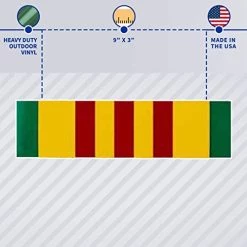 Vietnam War Veteran Large Service Riboon Decal/Bumper Sticker Multi-Pack (5) -Bruce Store 41zLqkp72JL 1