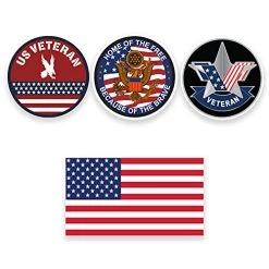 American Veteran Patriot Decal Sticker Collection